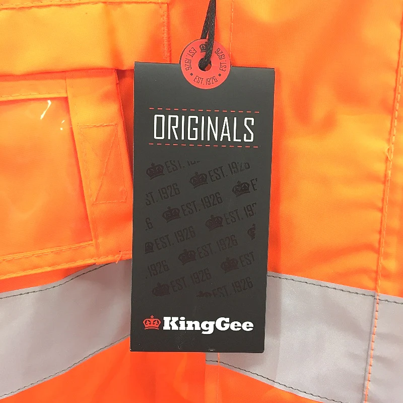 KingGee Reflective Insulated HiVis Orange Workwear Jacket Mens Size L NEW - Image 5