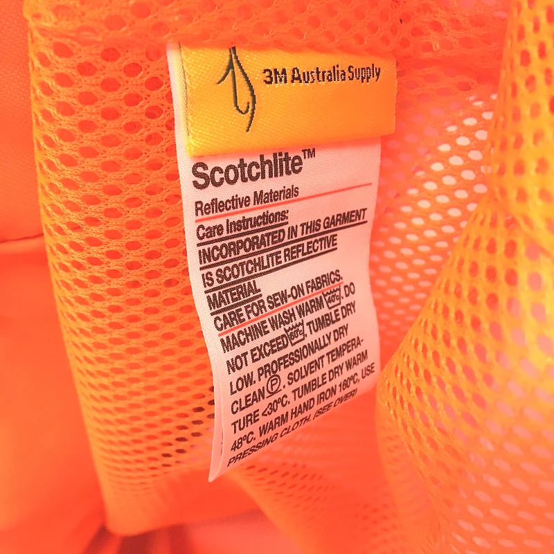 KingGee Reflective 3 in 1 Cotton HiVis Orange Workwear Jacket Mens Size L NEW - Image 5