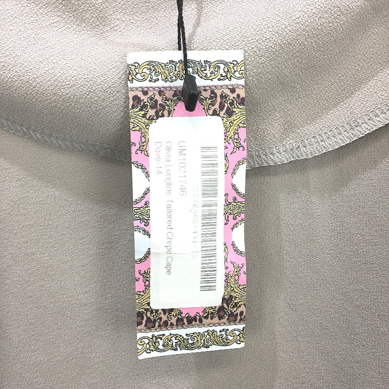 Boohoo Dove Olivia Longline Tailored Crepe Cape Jacket Ladies Size 14 NEW - Image 5