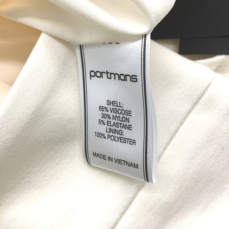 Portmans Bowie Wide Leg Ivory White High Rise Ponte Pants Ladies Size 16 NEW - Image 7