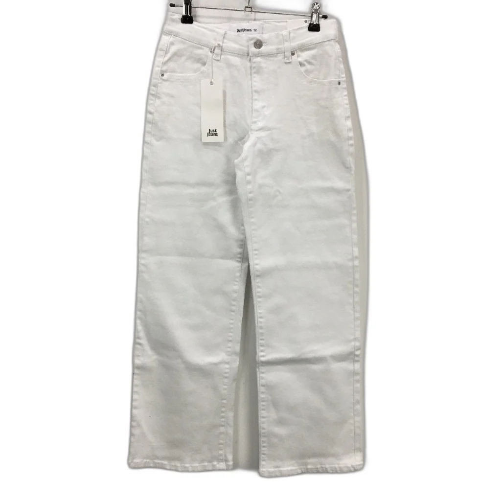 Just Jeans Porcelain White Relaxed Mid Rise Denim Jeans Ladies Size 12 NEW