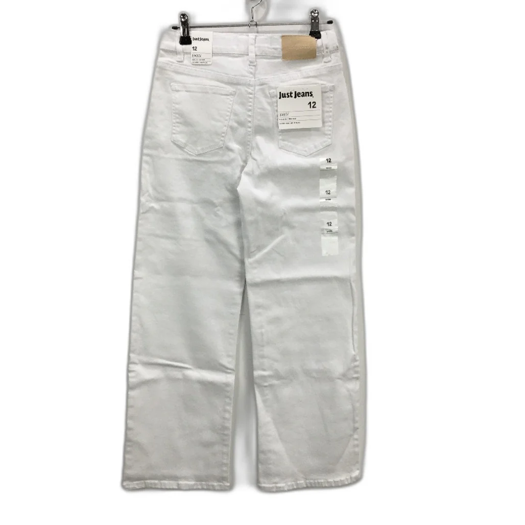 Just Jeans Porcelain White Relaxed Mid Rise Denim Jeans Ladies Size 12 NEW - Image 2