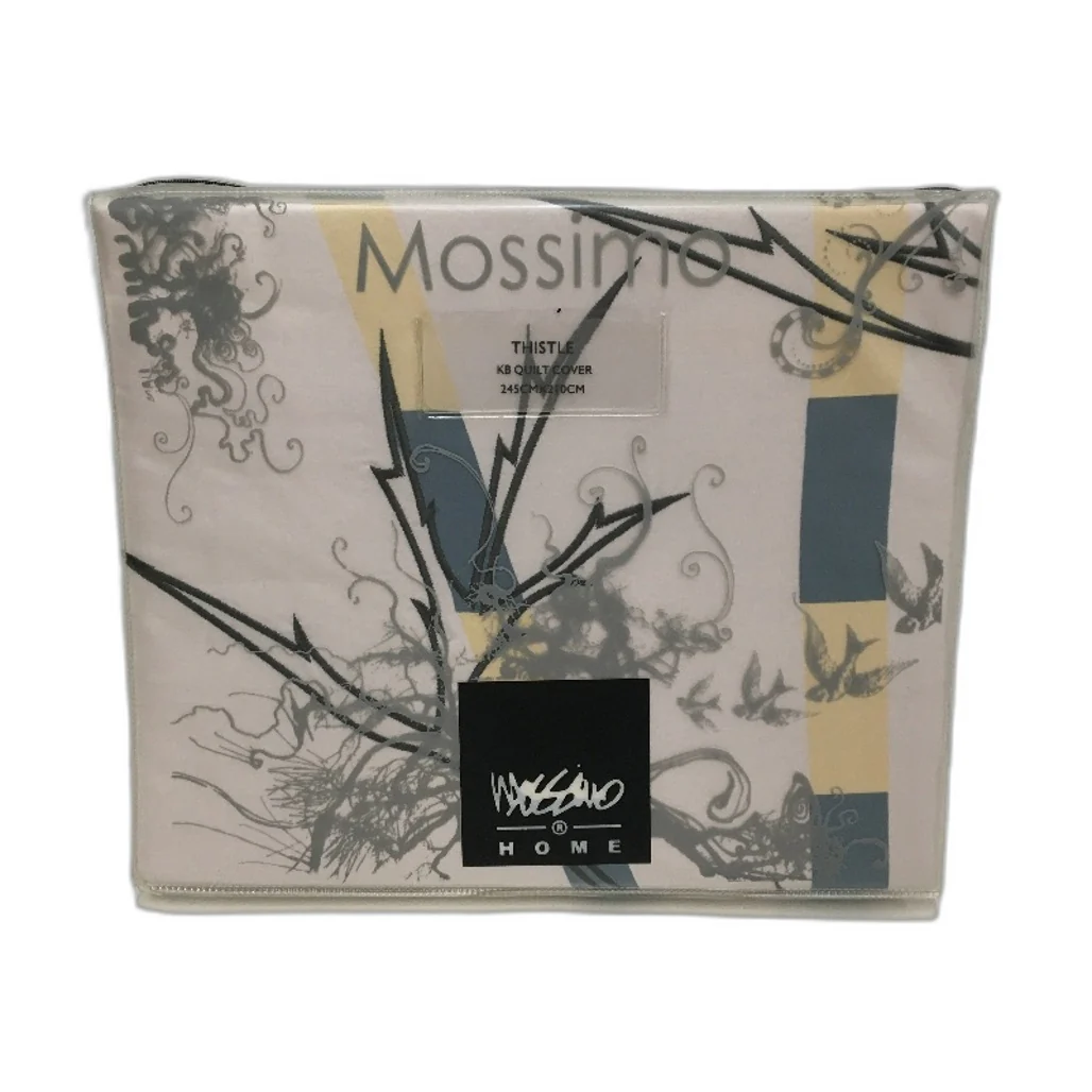 Mossimo Home Thistle 250 Thread Count Cotton Quilt Cover KING NEW