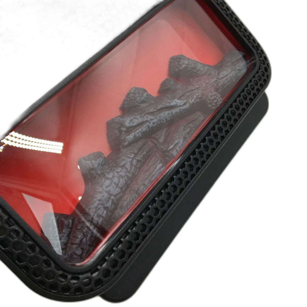 Portable Flame Fireplace Fan Heater With Dynamic Ambient Lighting Fast Heating - Image 4