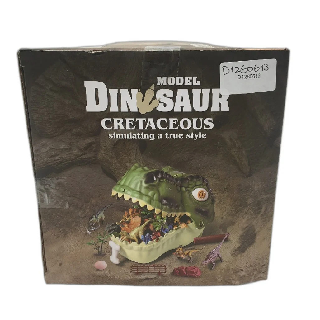 Jiabeibao Dinosaur Model Toys Realistic Figures With Eggs Trees Fence Playset - Image 5