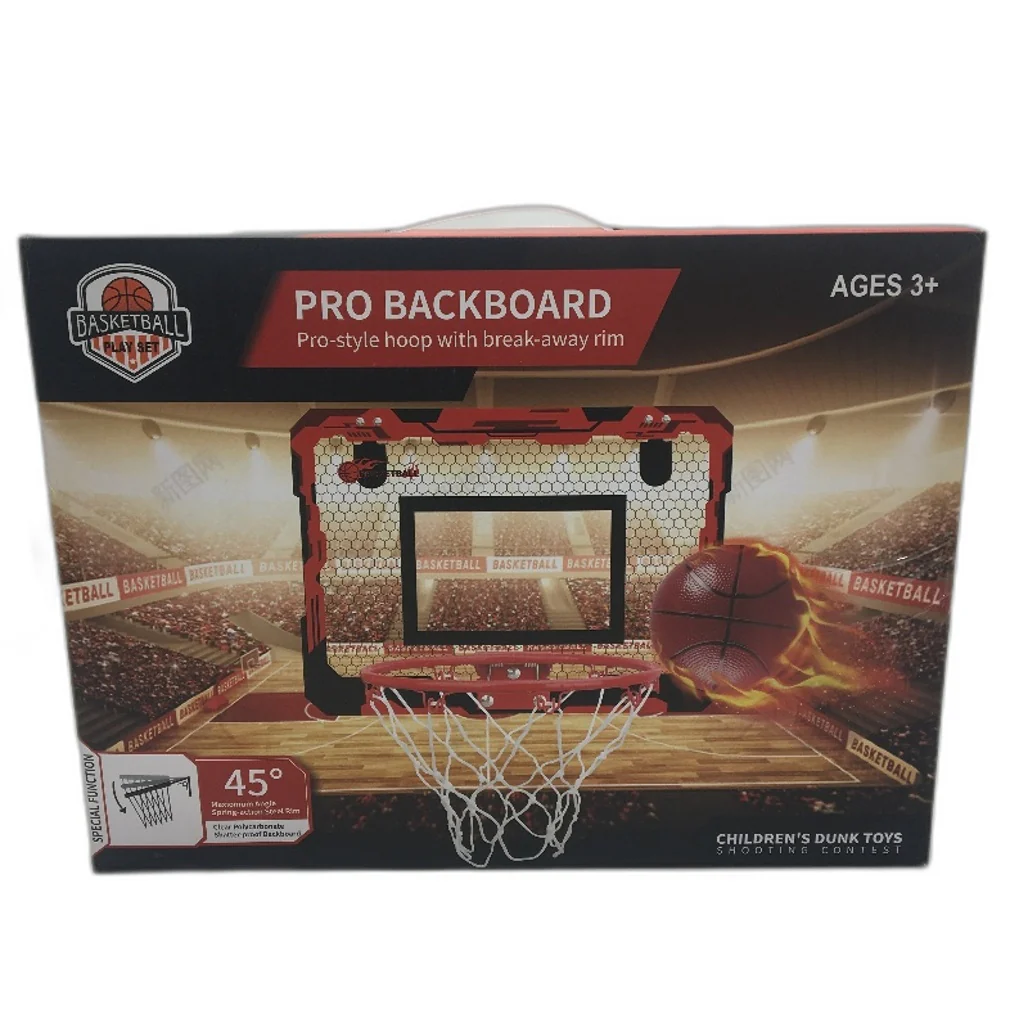 Basketball Playset Pro Style Backboard Hoop With Break-away Rim Kids Dunk Toys - Image 5