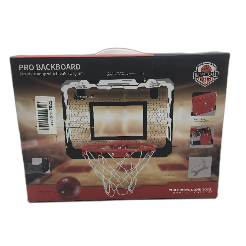 Basketball Playset Pro Style Backboard Hoop With Break-away Rim Kids Dunk Toys - Image 6