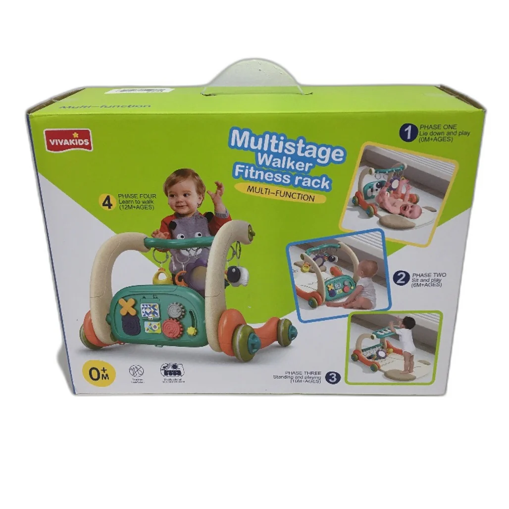 Vivakids Multistage 3 Phase Walker Fitness Rack Baby Gym Activity Mat Age 0M - Image 3