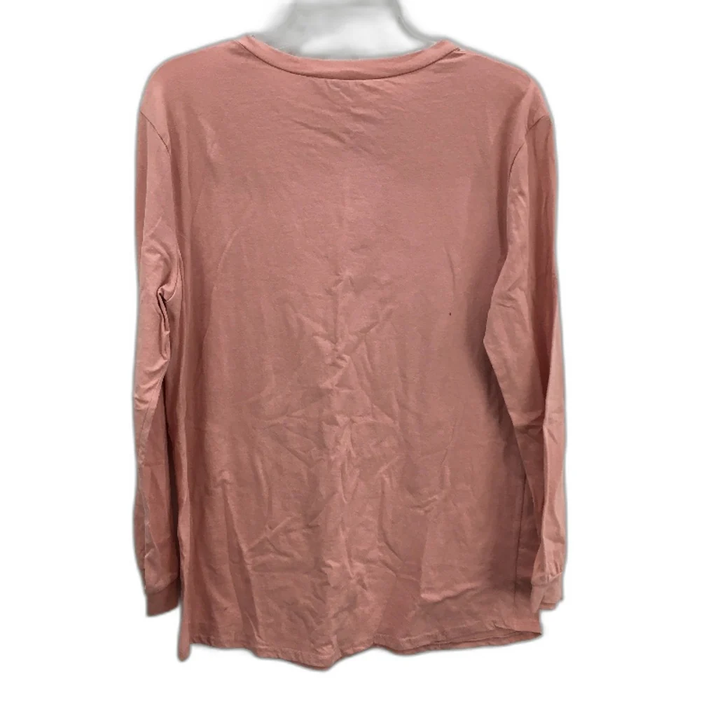 Fashion Nova Salmon Pink The Big City Print Long Sleeve T-Shirt Ladies Sz M NEW - Image 2