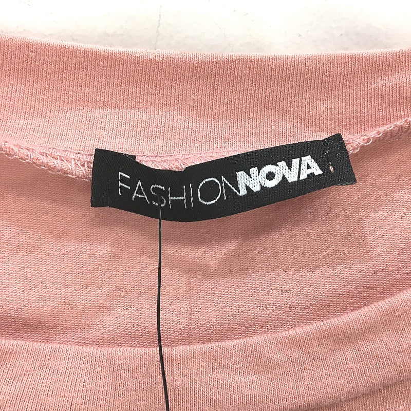 Fashion Nova Salmon Pink The Big City Print Long Sleeve T-Shirt Ladies Sz M NEW - Image 4