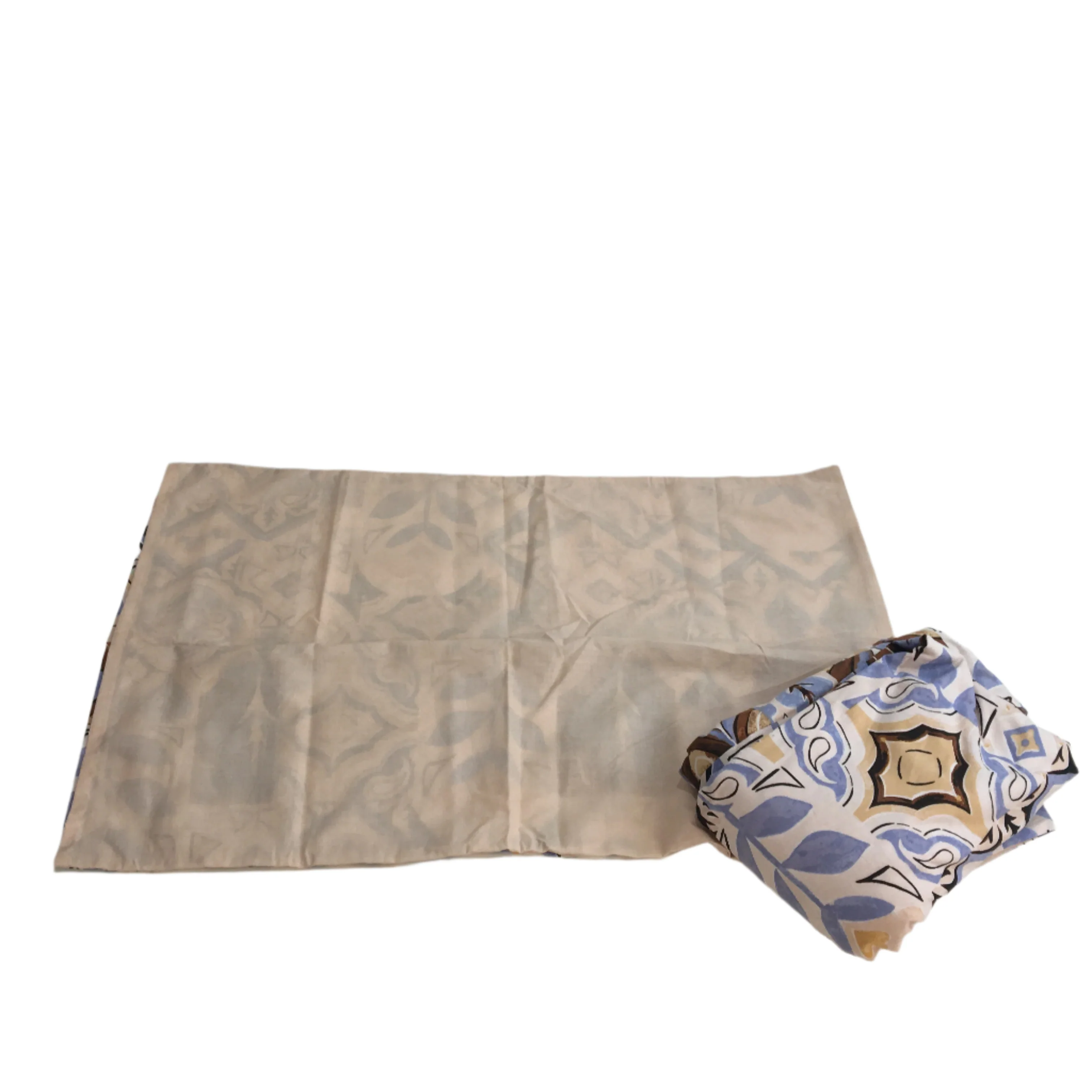 Target Home Blue Brown Floral Geo Pattern Cotton Blend Quilt Cover Set QUEEN NEW - Image 2