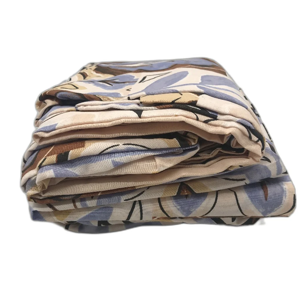 Target Home Blue Brown Floral Geo Pattern Cotton Blend Quilt Cover Set QUEEN NEW - Image 7