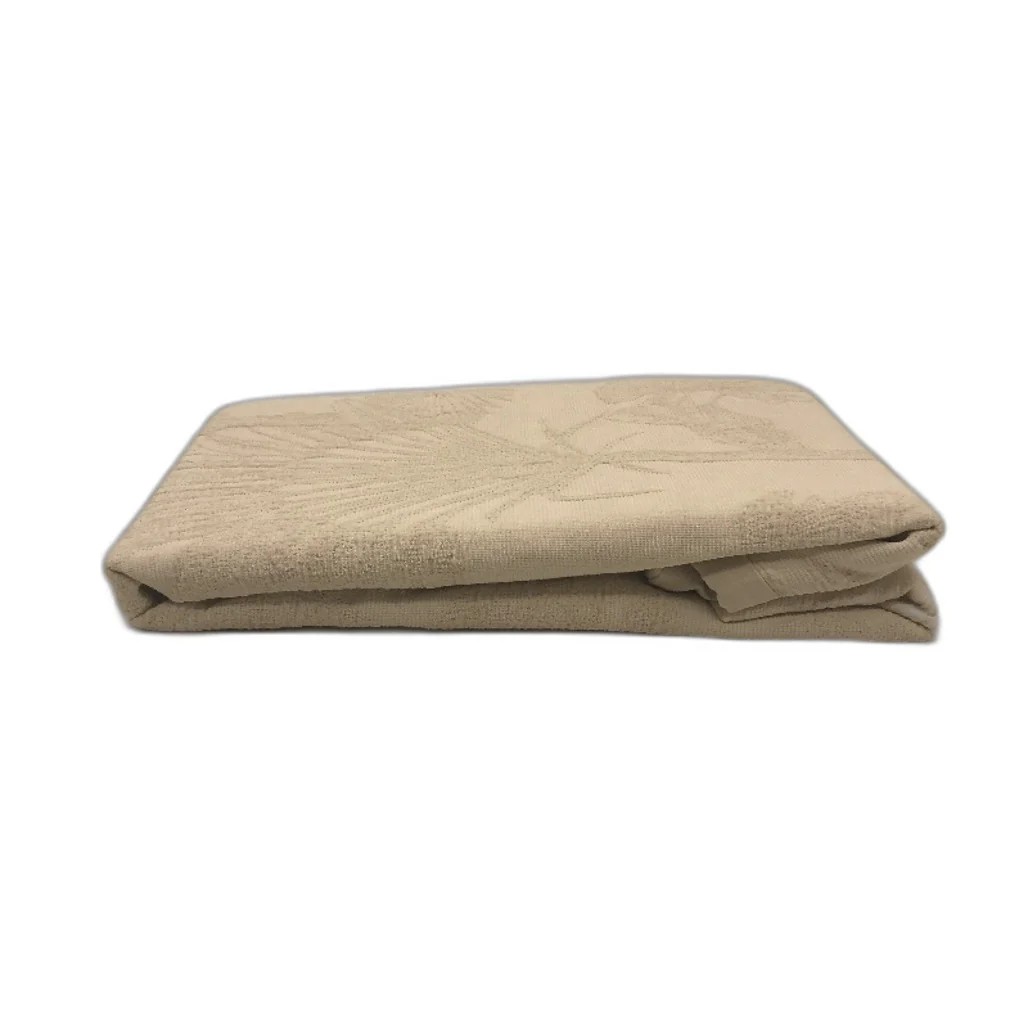 Habitat Elena Palm Tree Textured Natural Cream European Pillowcase 60cm NEW - Image 2