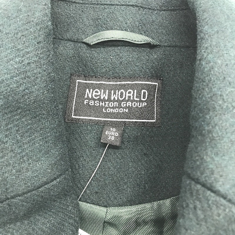 New World Myer Sample Wool Blend Green Double Breasted Jacket Ladies Size 10 NEW - Image 3