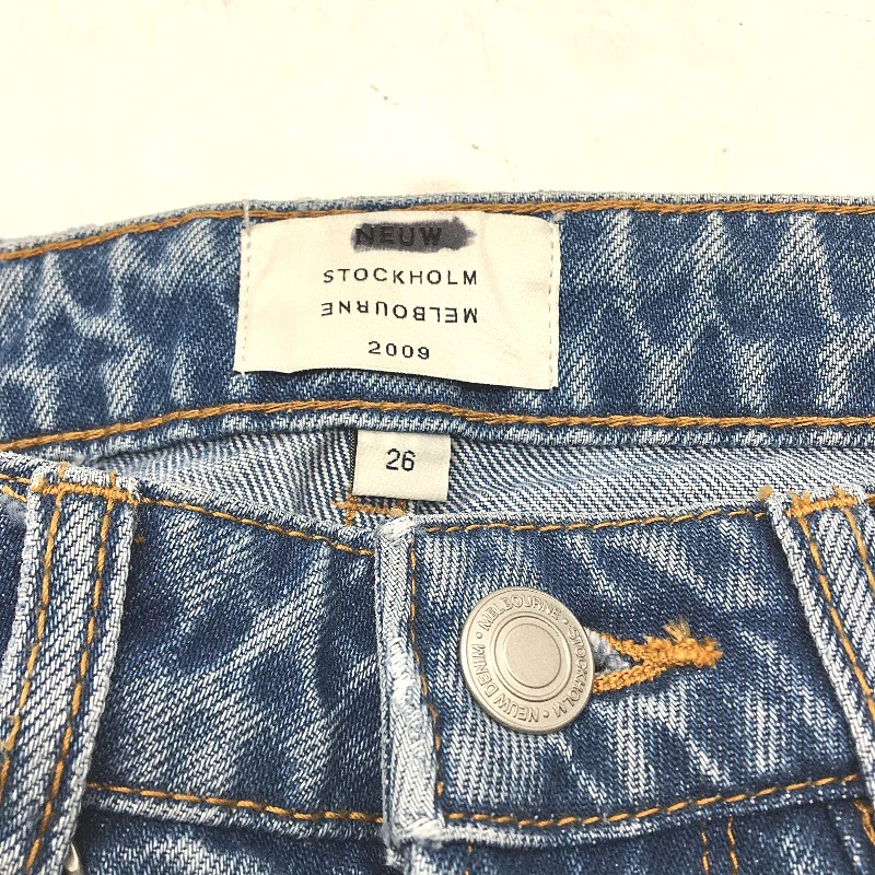 NEUW Nico Straight High Rise Ophelia Blue Denim Jeans Ladies Size 26 NEW - Image 3