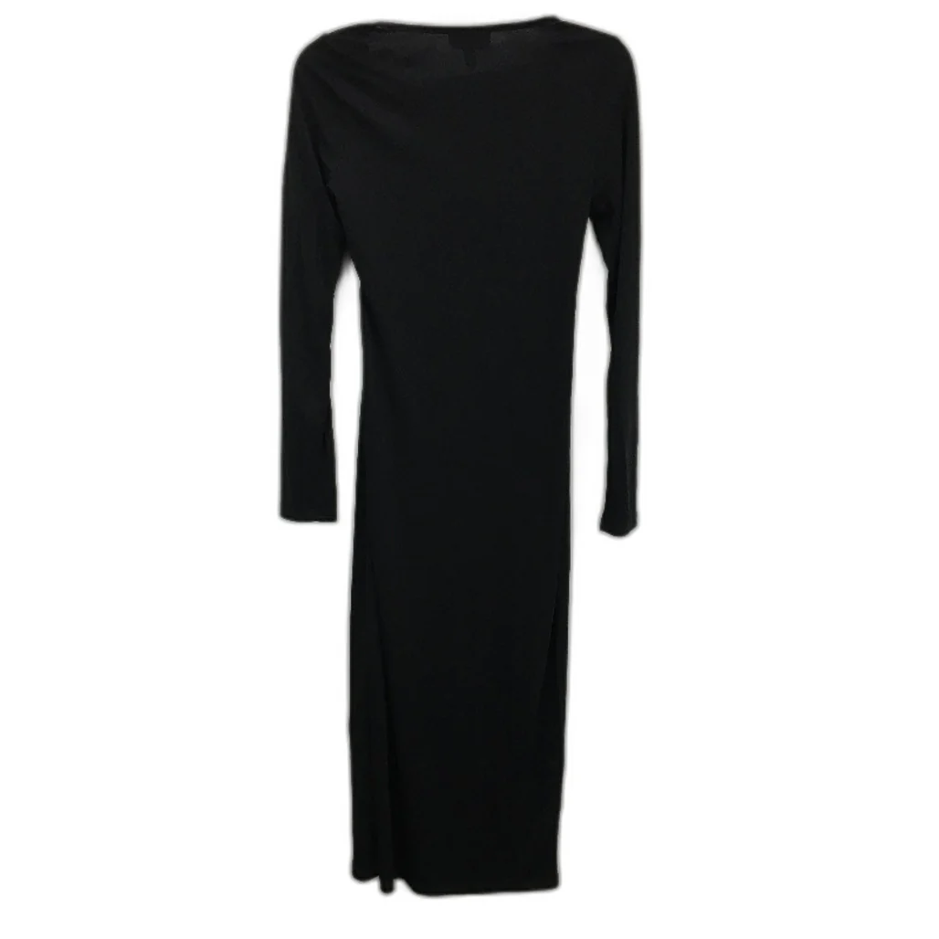 Neon Hart Kaley Cut Out Black Midi Bodycon Dress Ladies Size Large NEW - Image 2
