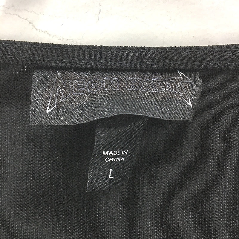 Neon Hart Kaley Cut Out Black Midi Bodycon Dress Ladies Size Large NEW - Image 3