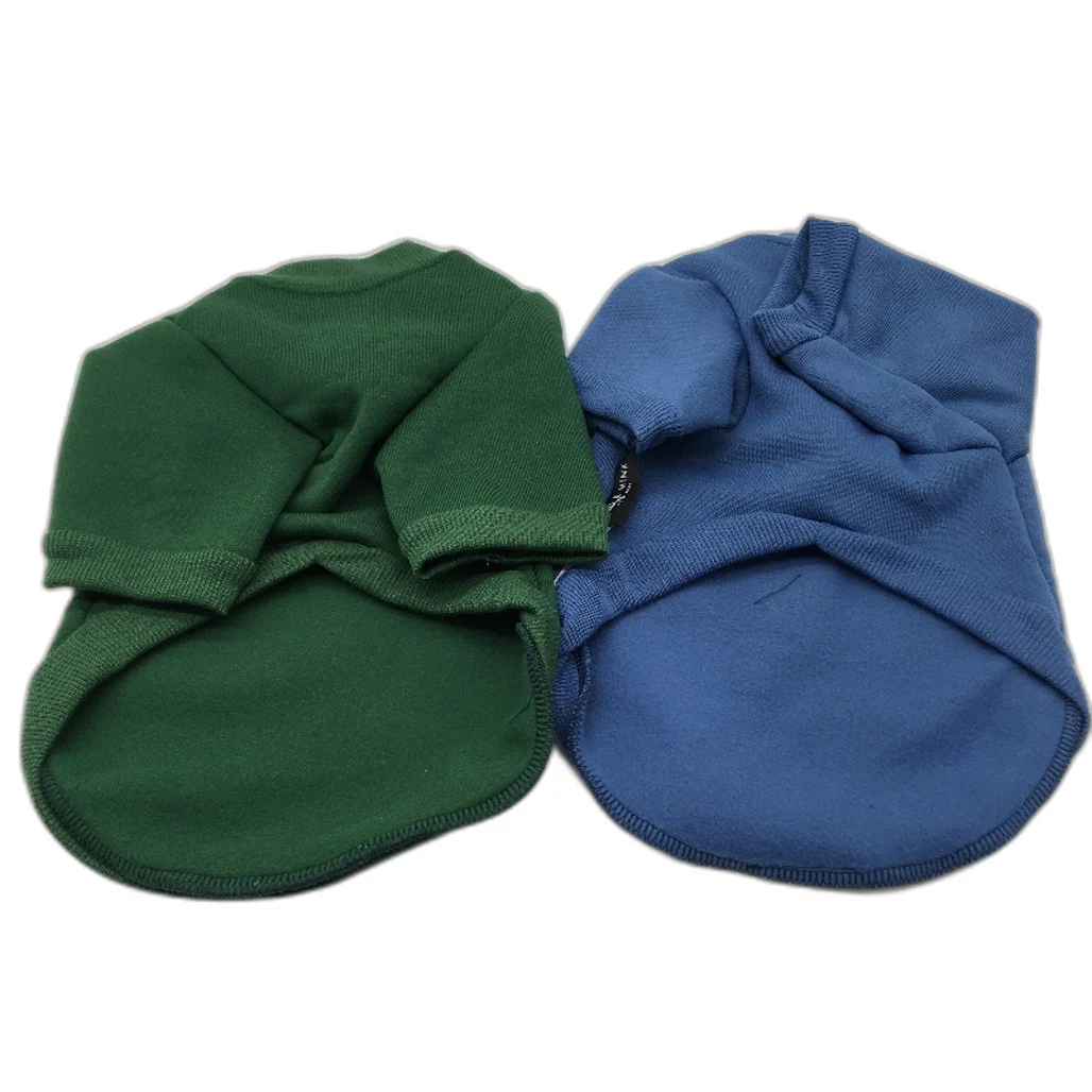 Milo & Mink 4 Pcs Blue&Green Fleece Doggy Sweaters & Collars Bundle Dog Size XS - Image 3