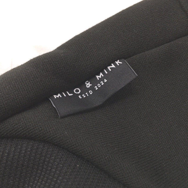 Milo & Mink 4 Pcs Black Fleece Doggy Jumper & Pink Bell Bow Collars Dog Sz Small - Image 4
