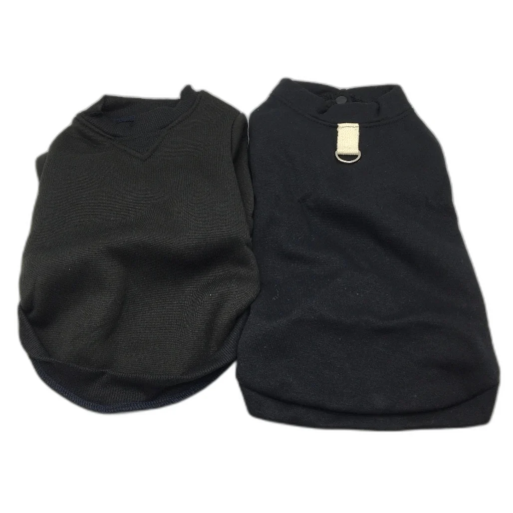 Milo & Mink 8 Pcs Black Fleece Doggy Jumpers & Accessories Bundle Dog Size XS - Image 2