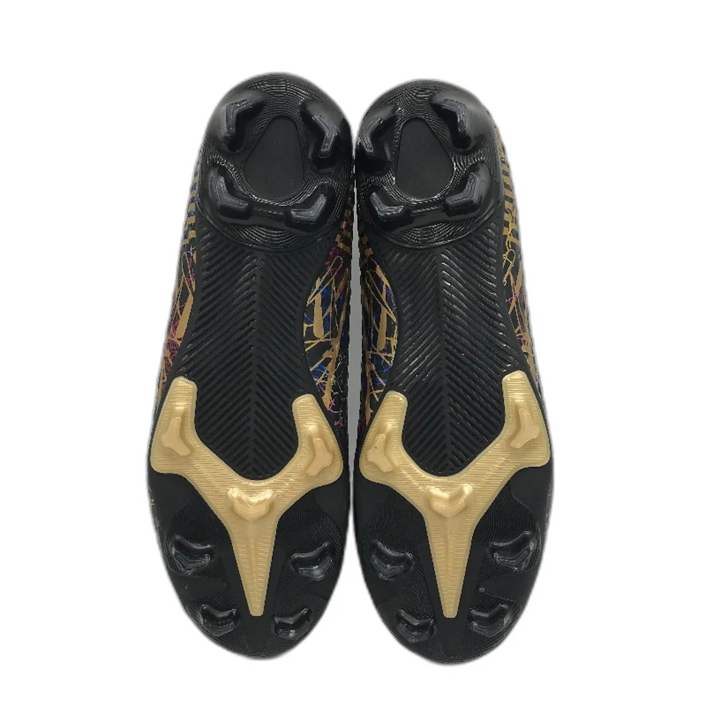 DISRATEBLU Black Patterned Professional Soccer Cleats Shoes Mens Size EU 40 - Image 5