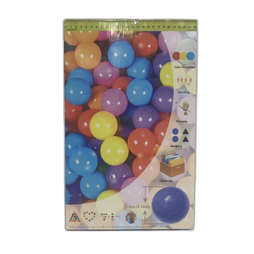 Ball Pit PE Balls Colourful Bathtub Toys Colour Recognition Counting For babies - Image 3