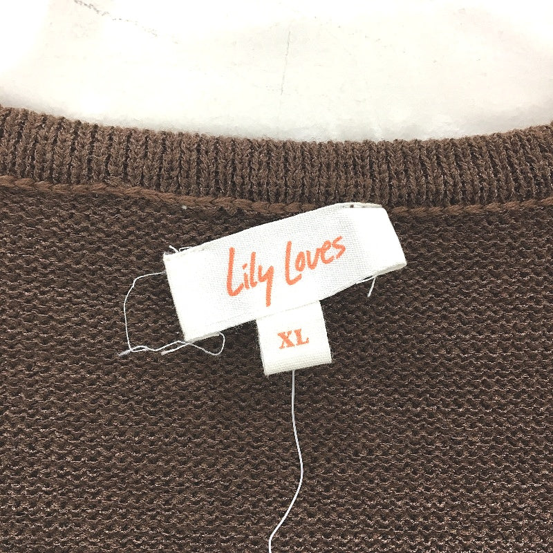Lily Loves Cotton Blend Knitted Cut Out Back Stretchy Midi Dress Womens Size XL - Image 3