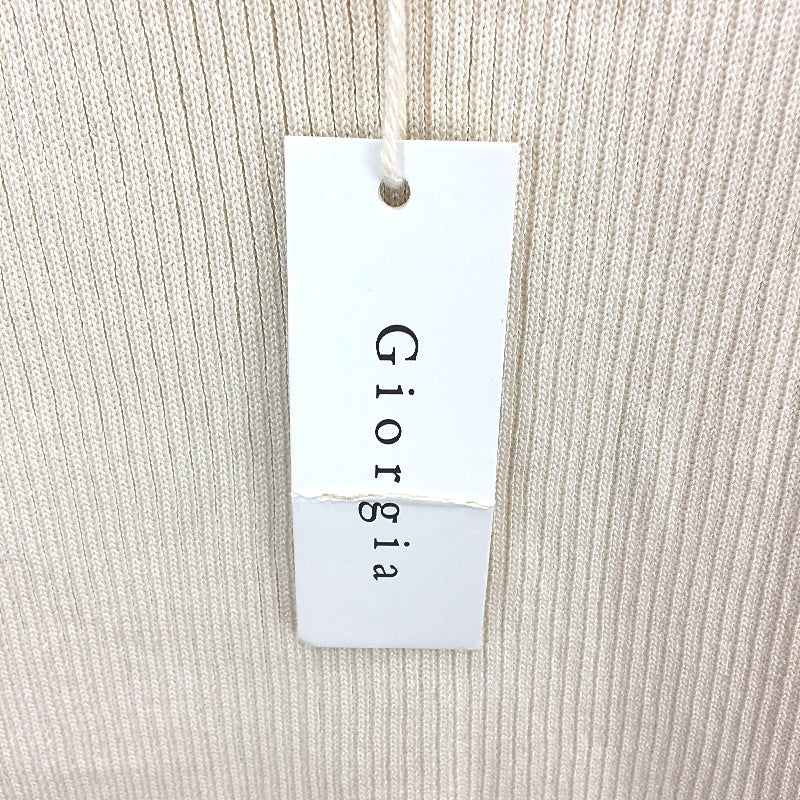 Giorgia V Neck Ribbed Double Slit Stretch Knit Tie Back Midi Dress Womens Sz M/L - Image 5