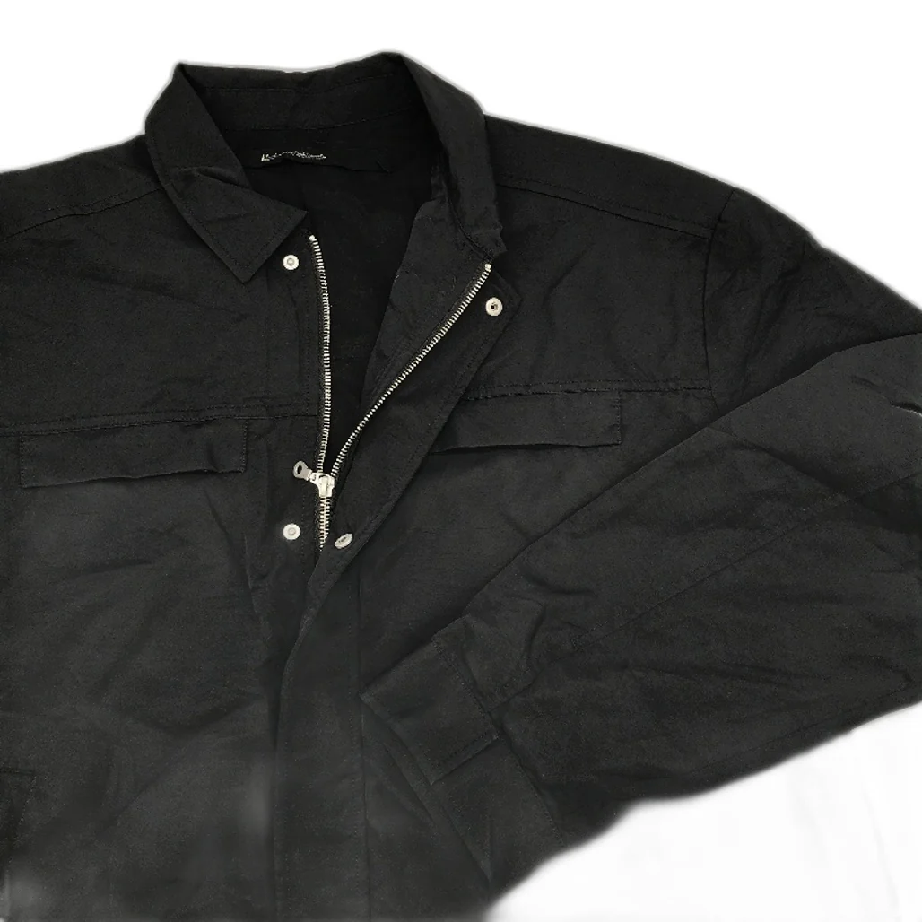 Blacknoise Whiterain Zip Up Black Windbreaker Parachute Jacket Mens Size XL NEW - Image 5