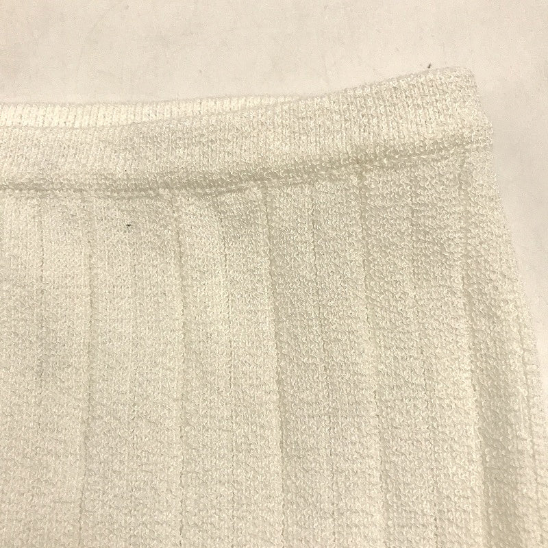 Subtitled Tayla Texture Rib Knit Low Rise White Midi Skirt Ladies Size XS NEW - Image 5