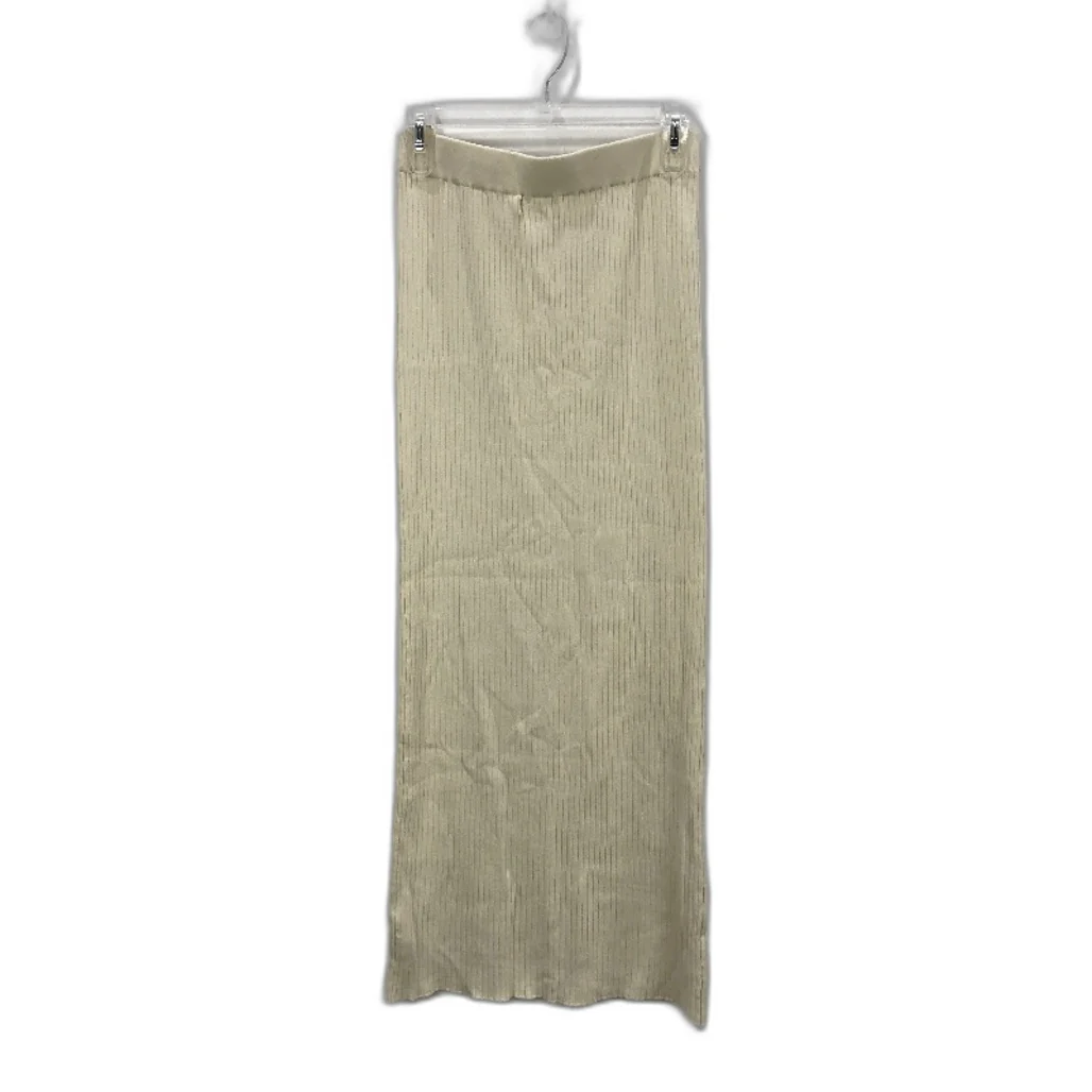 Subtitled Charlotte High Rise Knit Beige Midi Skirt Ladies Size Medium NEW - Image 2