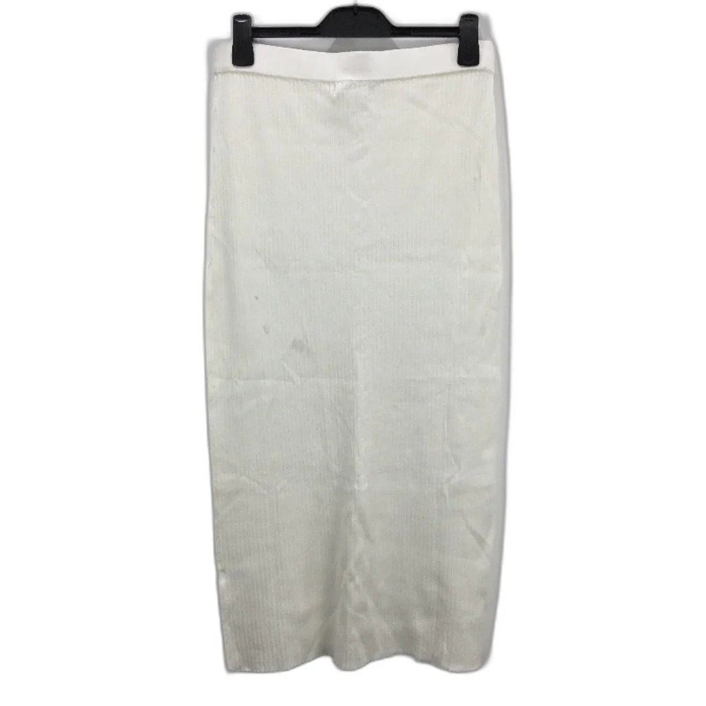 Subtitled Charlotte High Rise Knit White Midi Skirt Ladies Size XL NEW - Image 2