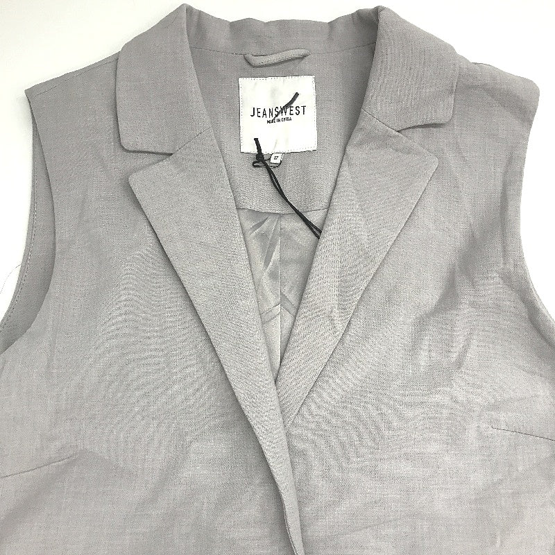 Jeanswest Pauline Sleeveless Pearl Grey Marl Jacket Ladies Size 12 NEW - Image 5