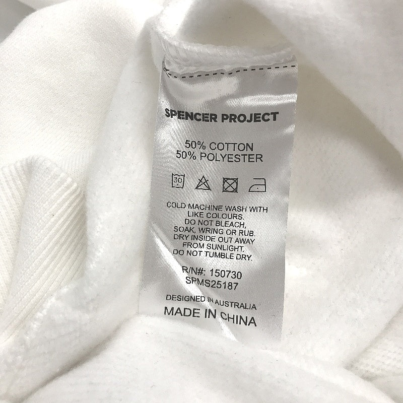Spencer Project New York Pancake Print White Hooded Jumper Mens Size S NEW - Image 4