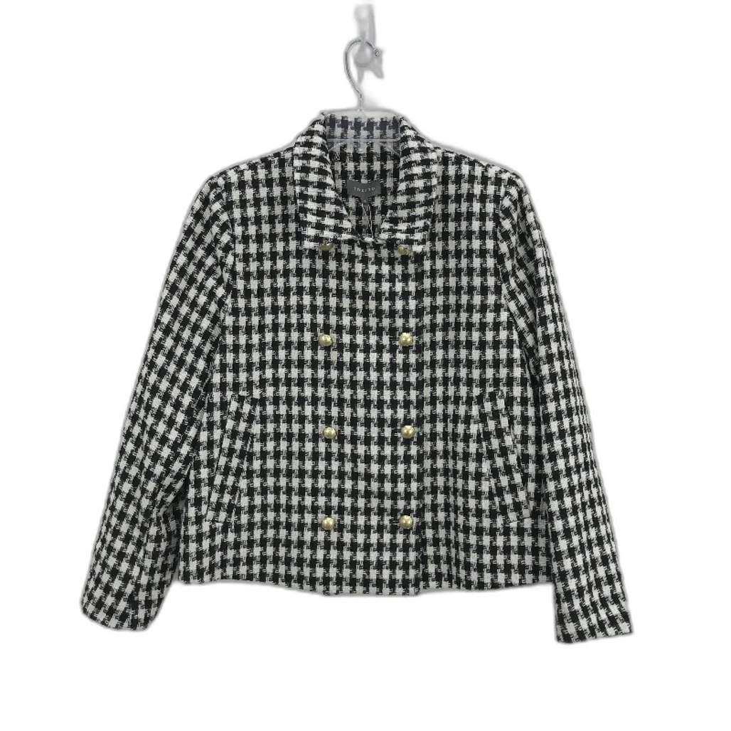 Tokito Black White Hounds Tooth Pattern Single Breast Jacket Ladies Size 10 NEW