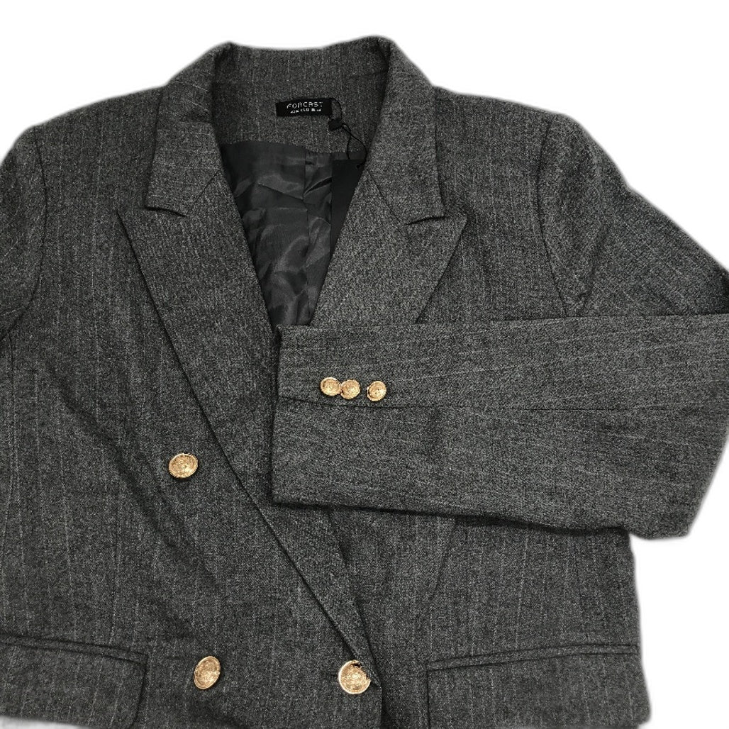 Forcast Charcoal Grey Berlin Double Breasted Blazer Jacket Ladies Size 16 NEW - Image 6