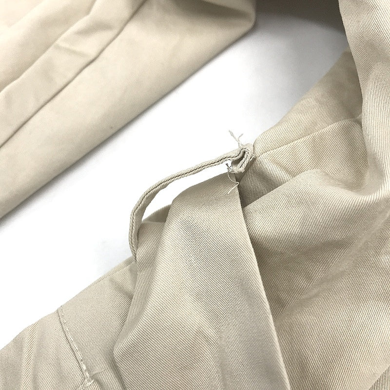 Subtitled Stone Beige Cotton Belted Longline Trench Coat Unisex Size M NEW - Image 9