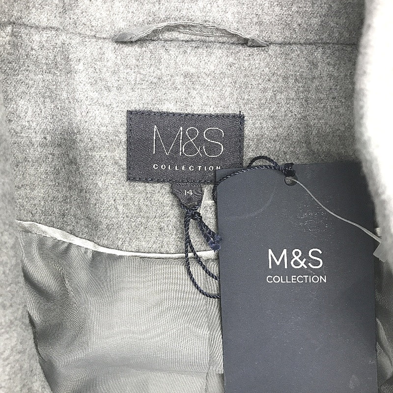 M & S Collection Silver Grey Soft Touch Machine Wash Jacket Ladies Size 14 NEW - Image 3