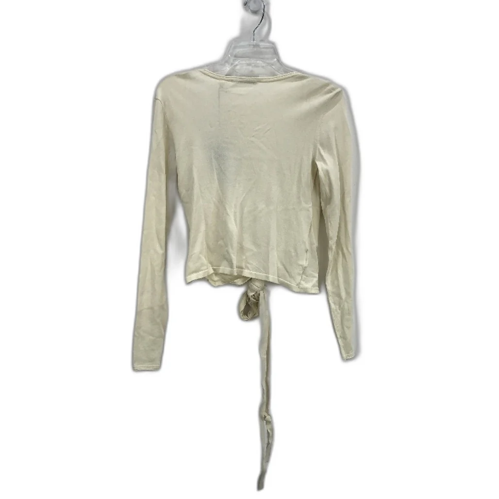 Country Road Porcelain Cream Knit Ballet Wrap Cardigan Ladies Size XXS NEW - Image 2