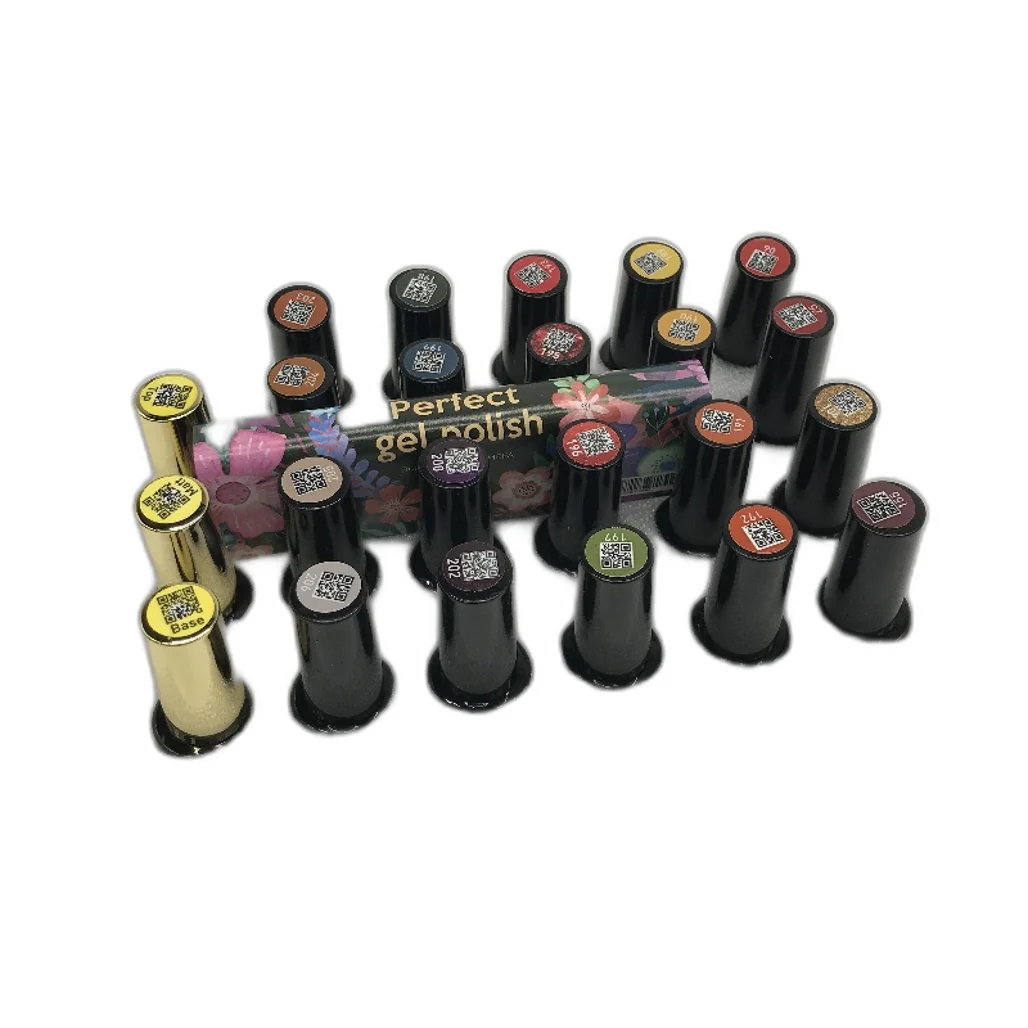 MEFA 20 Colors Soak Off Gel Nail Polish 3 Top Bases Glitter & Plain 23Pc Kit NEW - Image 4