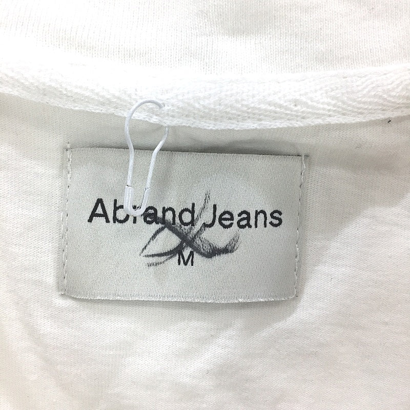 Abrand White Astral Blue Stitch Logo Short Sleeve Baby Tee Ladies Size M NEW - Image 4