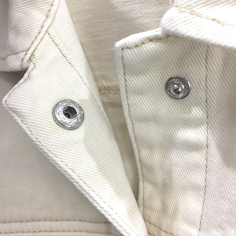 Subtitled Sand Cream Denim Myles Shacket Shirt Jacket Mens Size XS NEW - Image 4