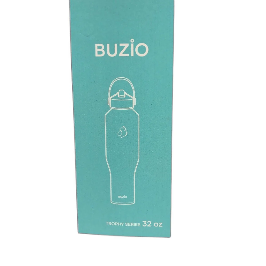 BUZIO 32oz Trophy Series Stainless Steel Water Bottle in Solid Black NEW - Image 9