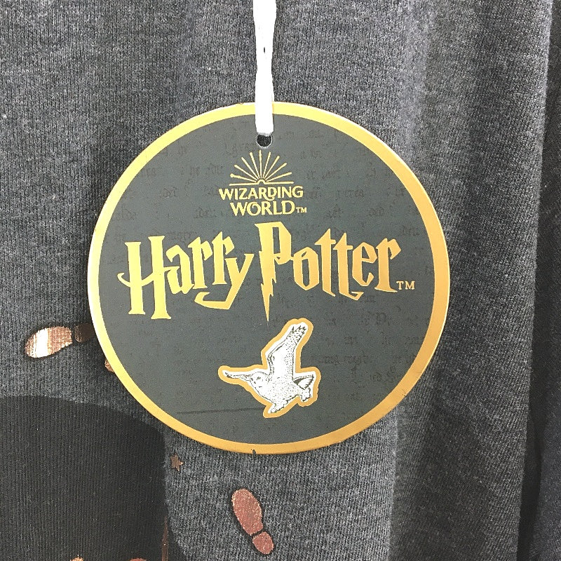 Wizarding World Slate Grey Soft LSleeve Harry Potter Sleep Top Ladies SZ XL NEW - Image 4