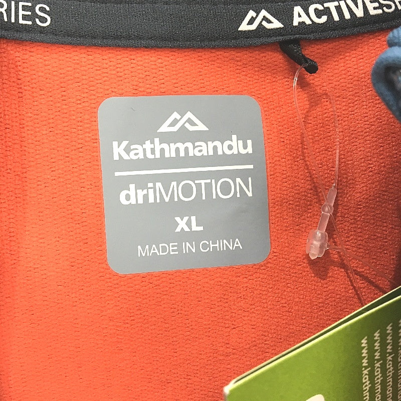 Kathmandu driMotion Breathable Orange Blue Zip Up Hooded Jacket Mens Size XL NEW - Image 4