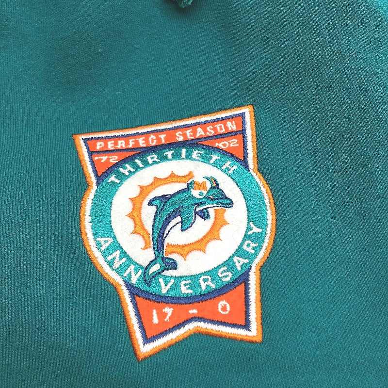 Mitchell & Ness Miami Dolphins Teal Fleece Track Pants Mens Size S NEW - Image 6