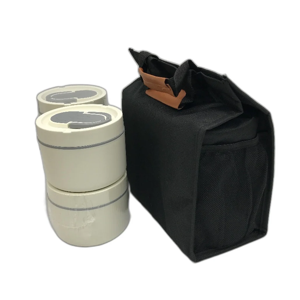 Adando 4pk Stainless Steel Thermal Insulated Round Containers with Lunchbag NEW - Image 6