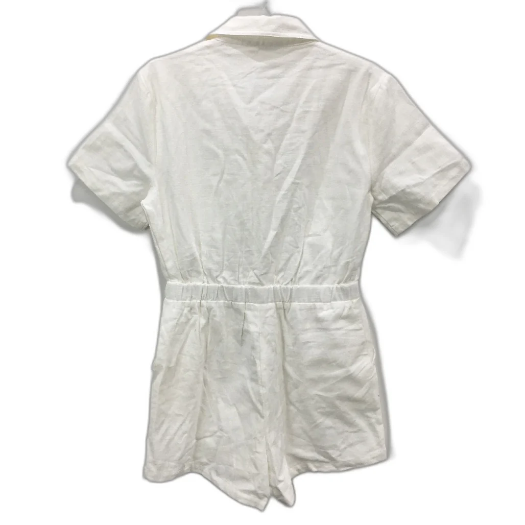Subtitled 100% Cotton Button Up Short Sleeve Romper Playsuit Ladies Size S NEW - Image 2
