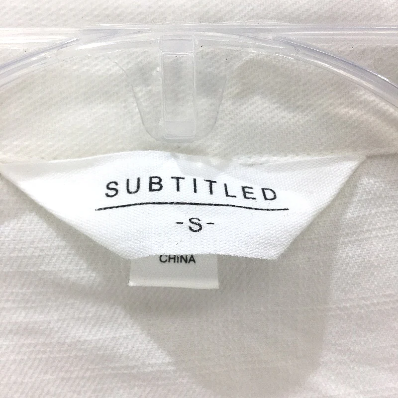 Subtitled 100% Cotton Button Up Short Sleeve Romper Playsuit Ladies Size S NEW - Image 3