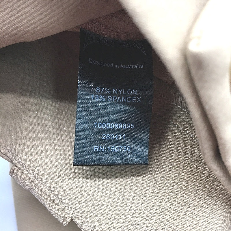 Neon Hart Khaki Tan Double Button Waist Mid Rise Straight Pants Ladies Sz XS NEW - Image 4